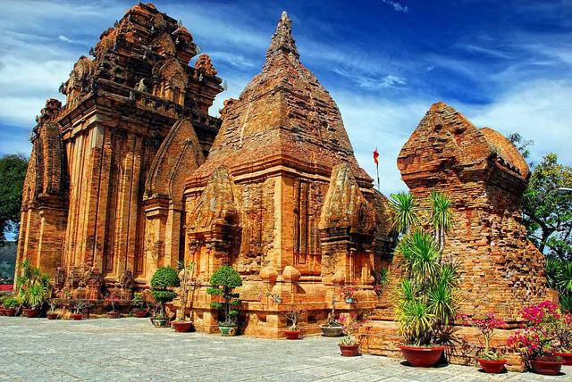 Cham towers at My Son or Po Nagar Tower in Nha Trang