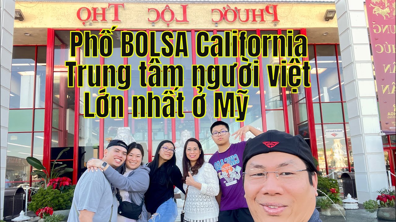 Bolsa Avenue in Westminster, California—the heart of Little Saigon with Vietnamese signage