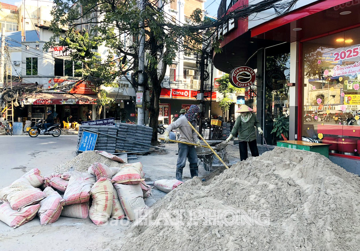 A before-and-after shot of a "cleared" sidewalk — contrasting a clean, empty pavement with the vibrant, chaotic, life-filled street corner it replaced