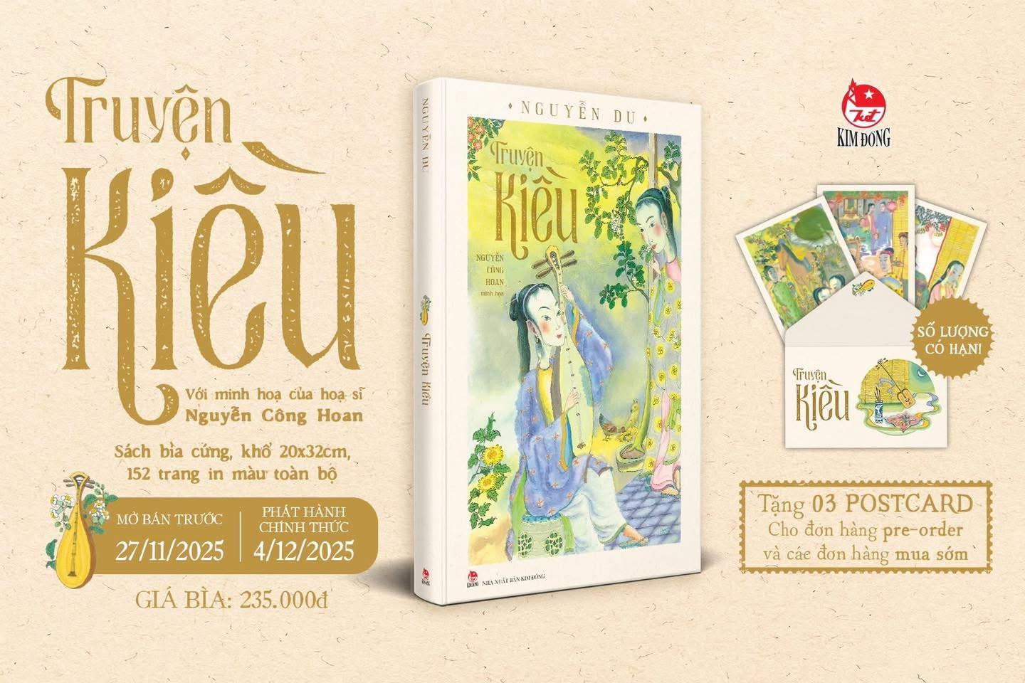 A vintage edition of The Tale of Kieu — featuring both Han-Nom characters and the modern Latin script